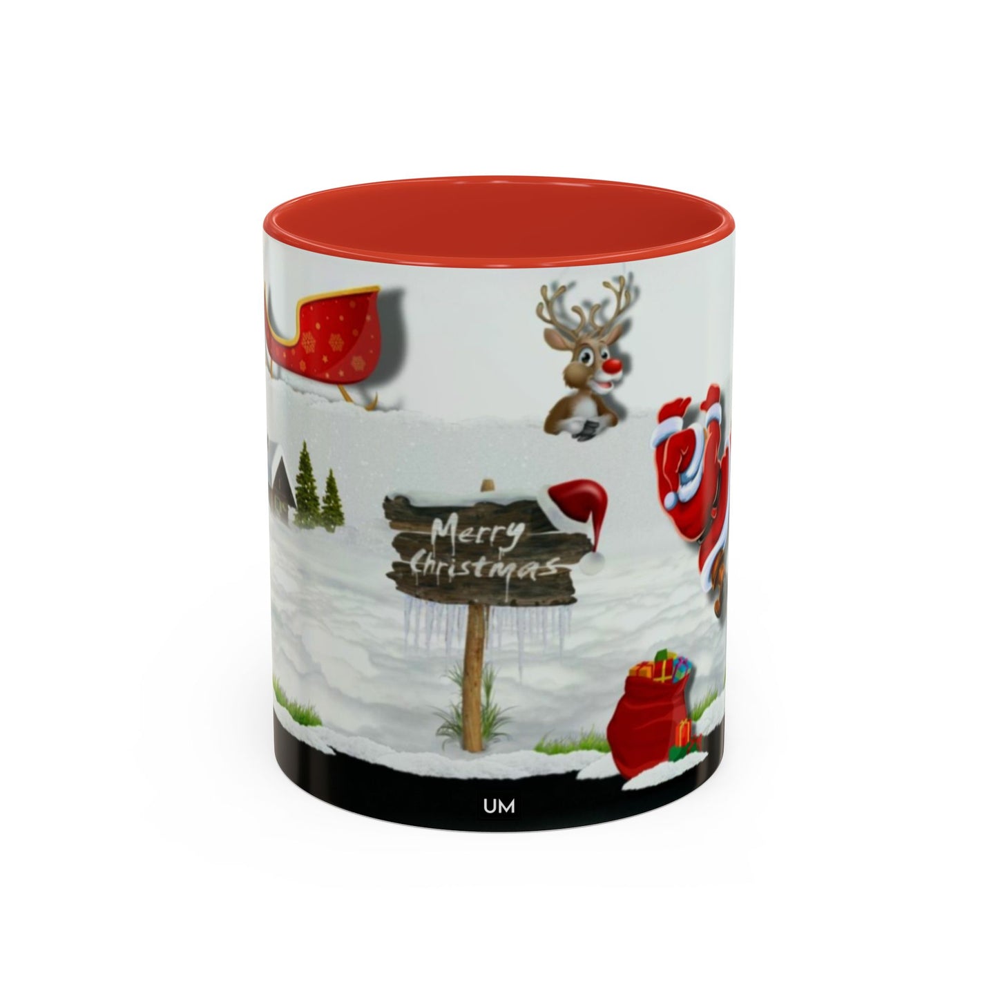 Taza de café navideña de Papá Noel (11, 15 oz)