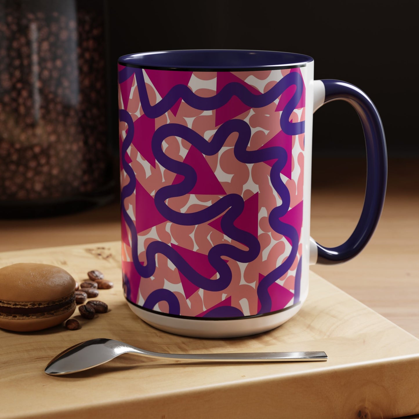 Taza de café abstracta (11, 15 oz)