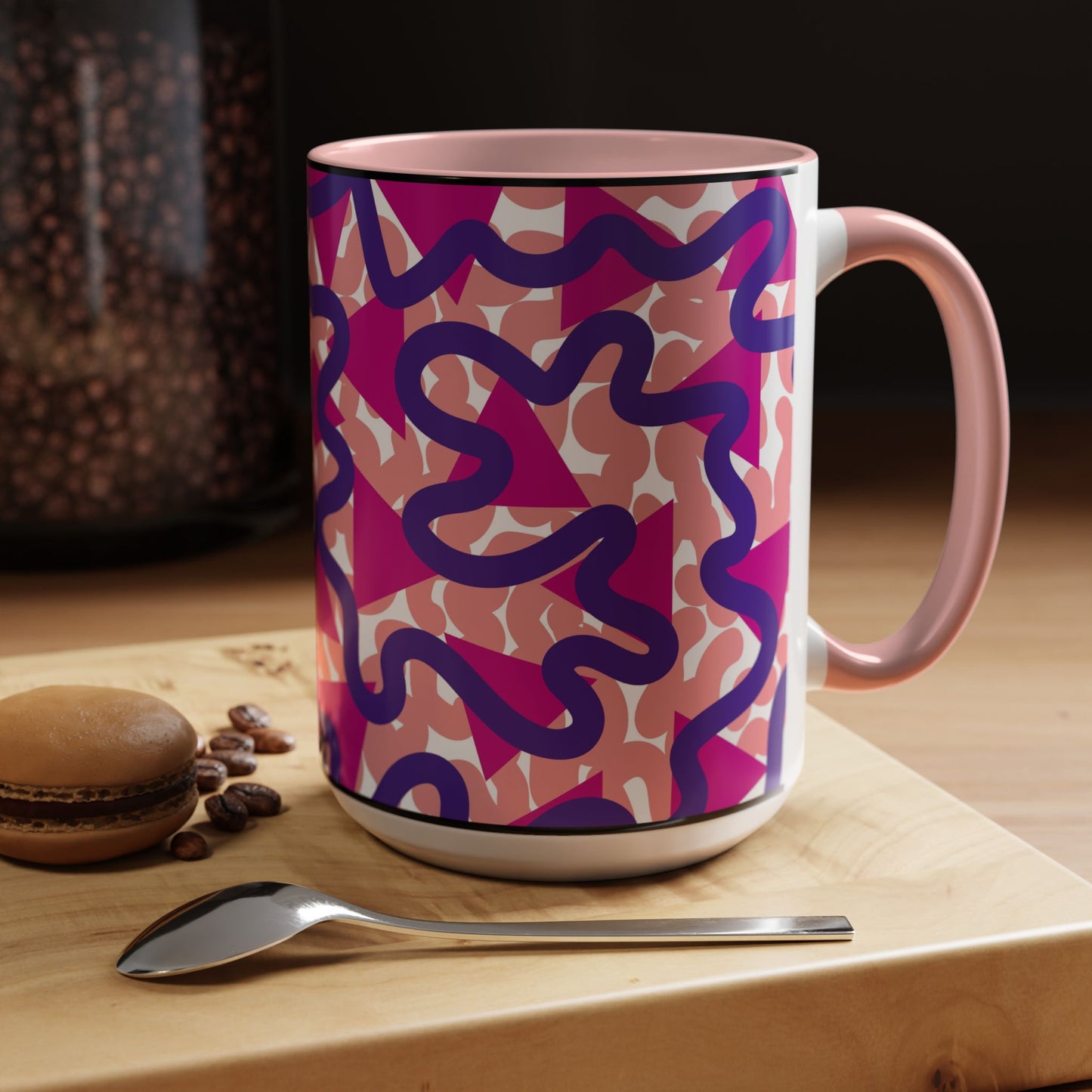 Taza de café abstracta (11, 15 oz)