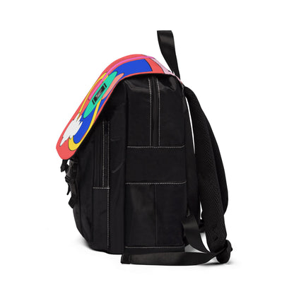 Mochila unisex informal y vibrante para el hombro