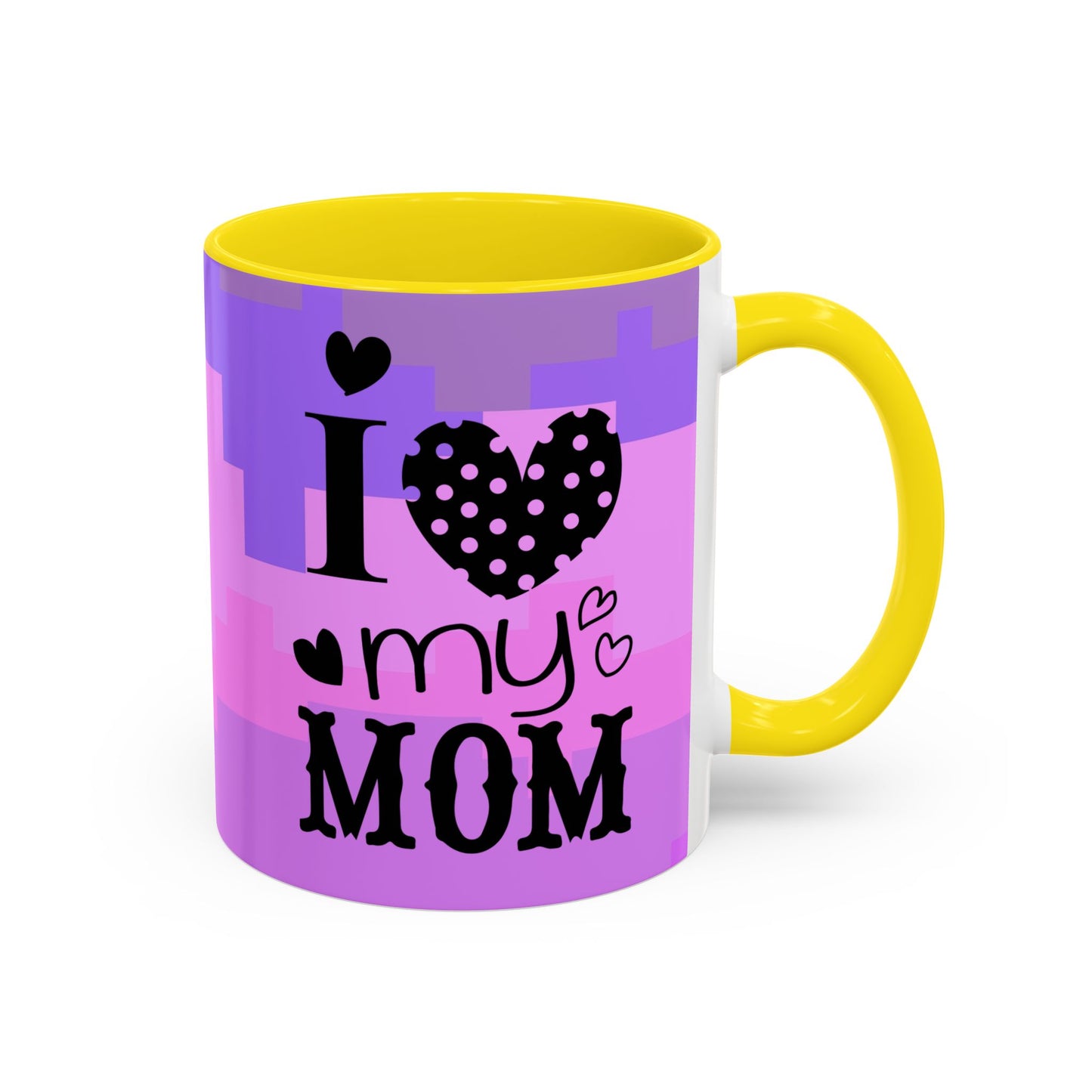 Taza de café con la frase "Te amo mamá" (11, 15 oz)