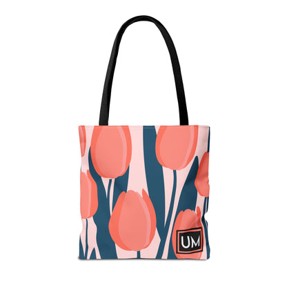 Bolso de mano con estampados florales llamativos (AOP)