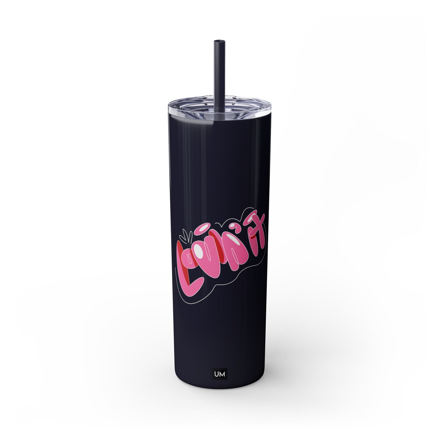 Vaso con pajita Love, 20 oz