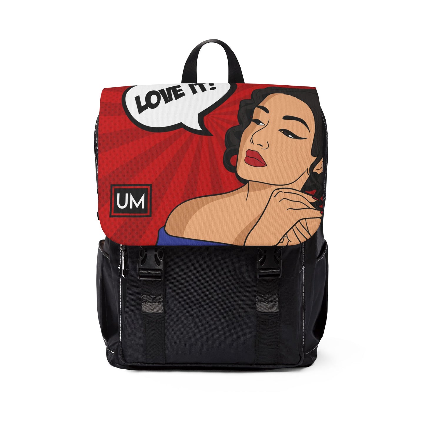 Mochila de hombro informal unisex Pop Girl