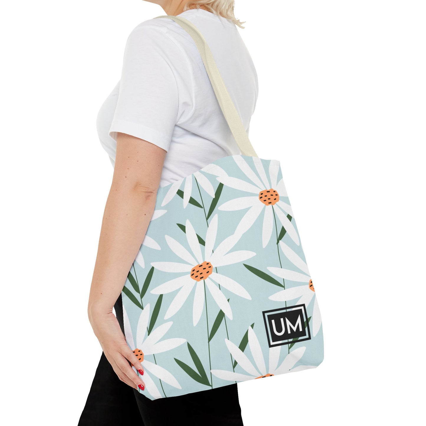 Bolso de mano con estampados florales llamativos (AOP)