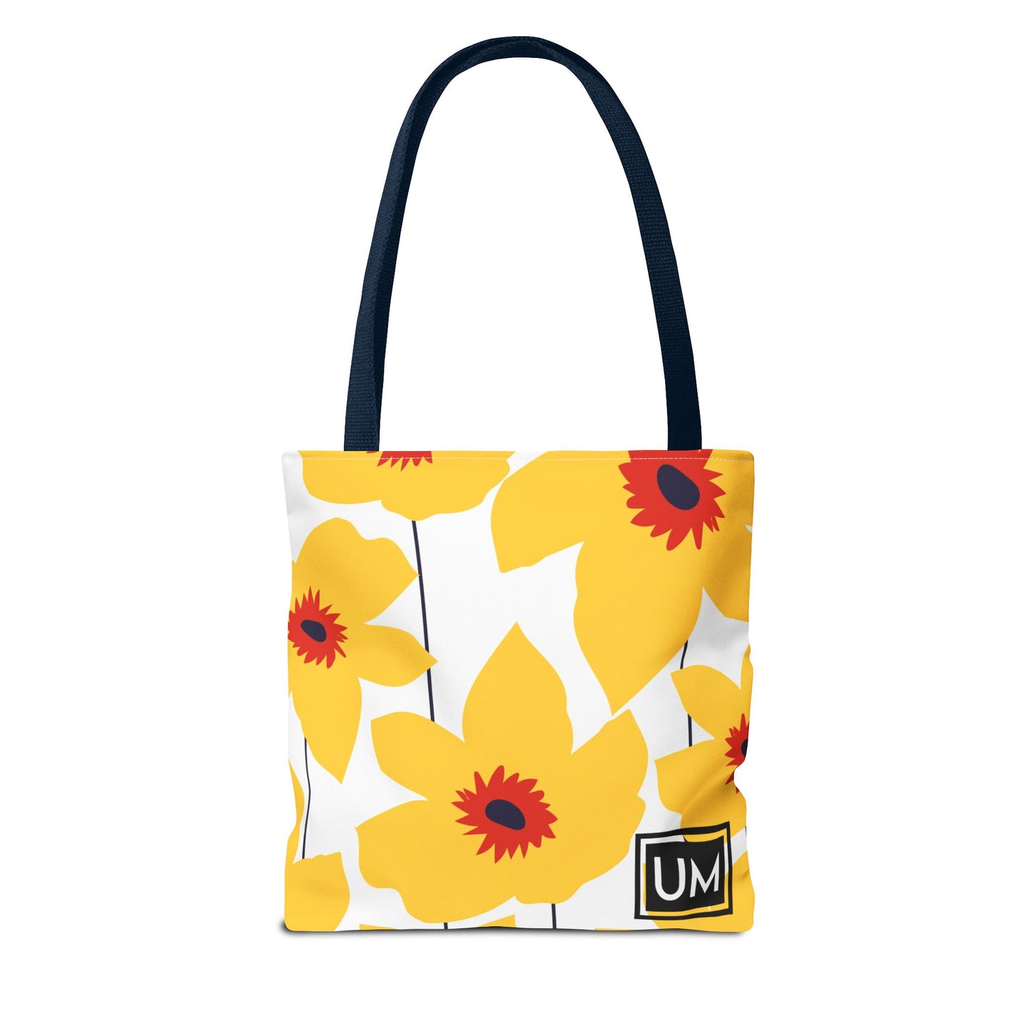 Bolso de mano con estampados florales llamativos (AOP)