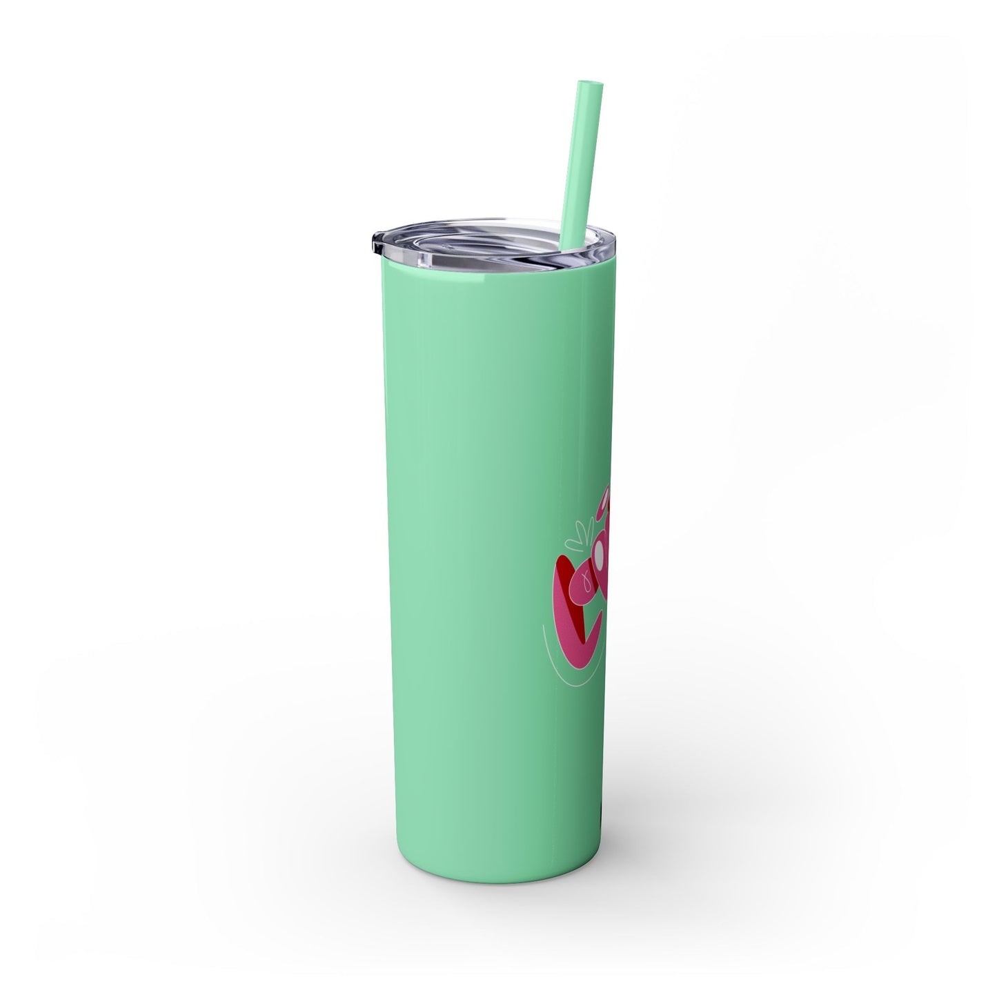 Vaso con pajita Love, 20 oz