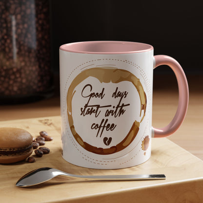 Comienza tu día con una taza de café (11, 15 oz)