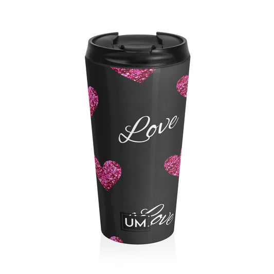 Taza de viaje de acero inoxidable Love