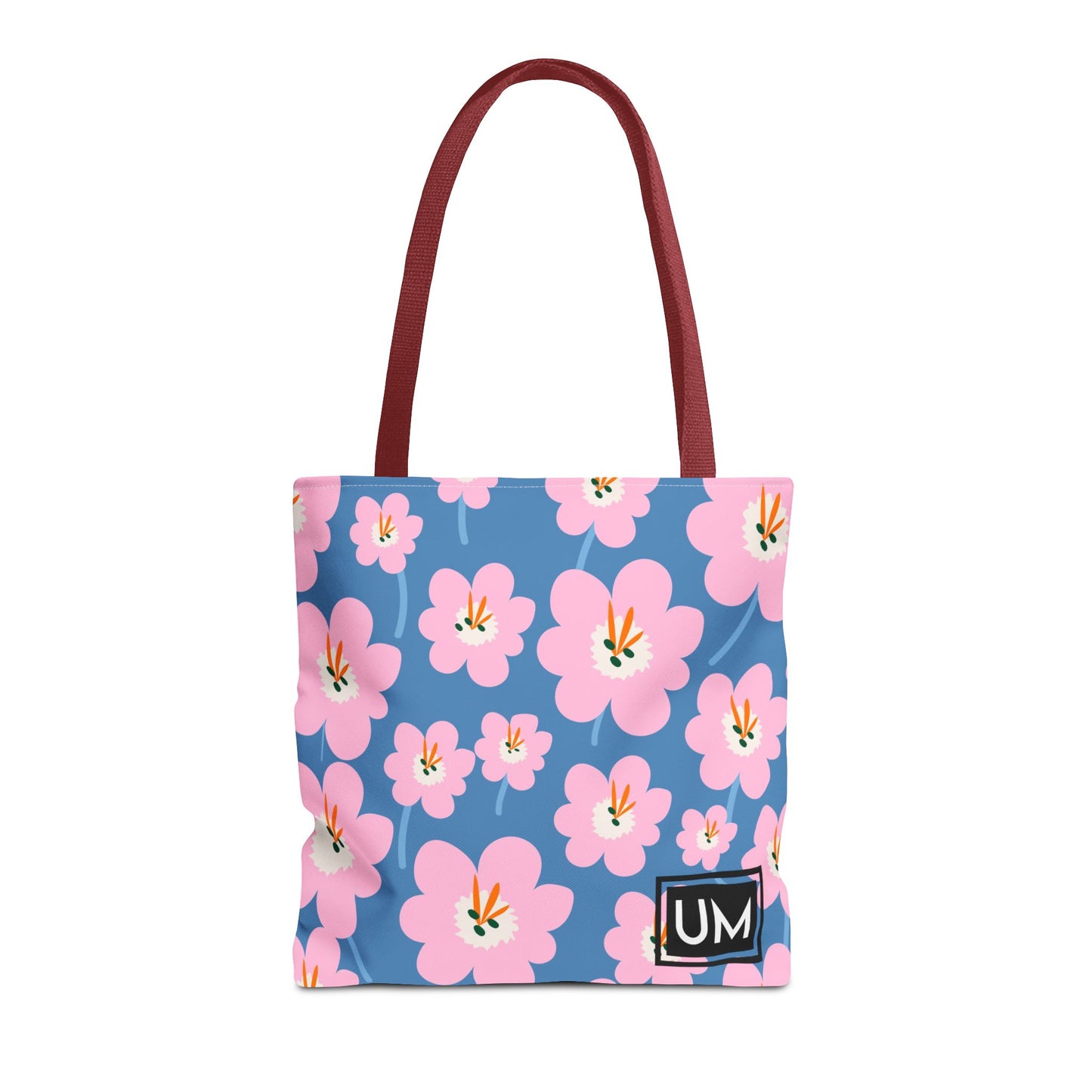 Bolso de mano con estampados florales llamativos (AOP)