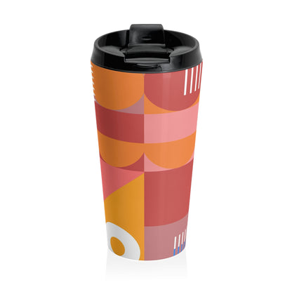 Color Block Stainless Steel Travel Mug