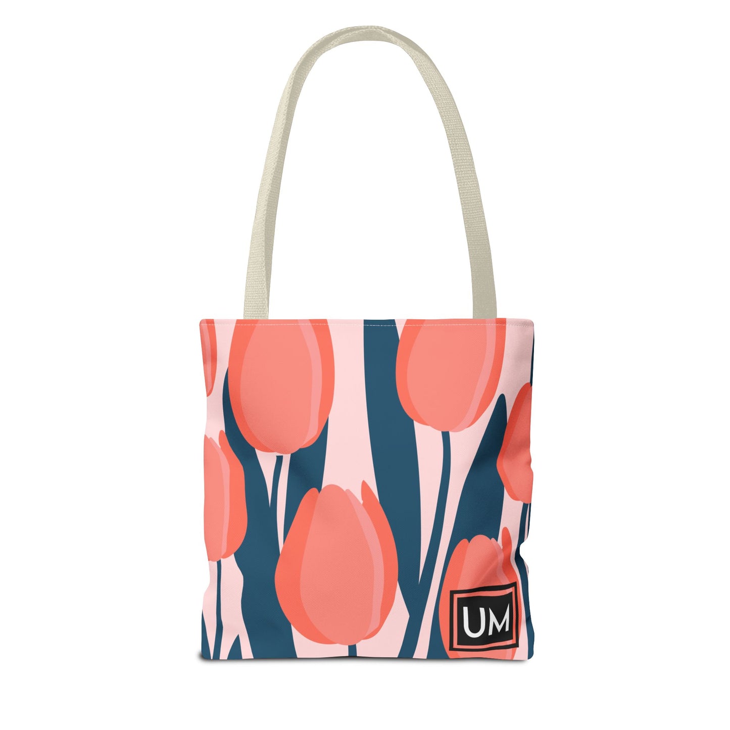 Bolso de mano con estampados florales llamativos (AOP)