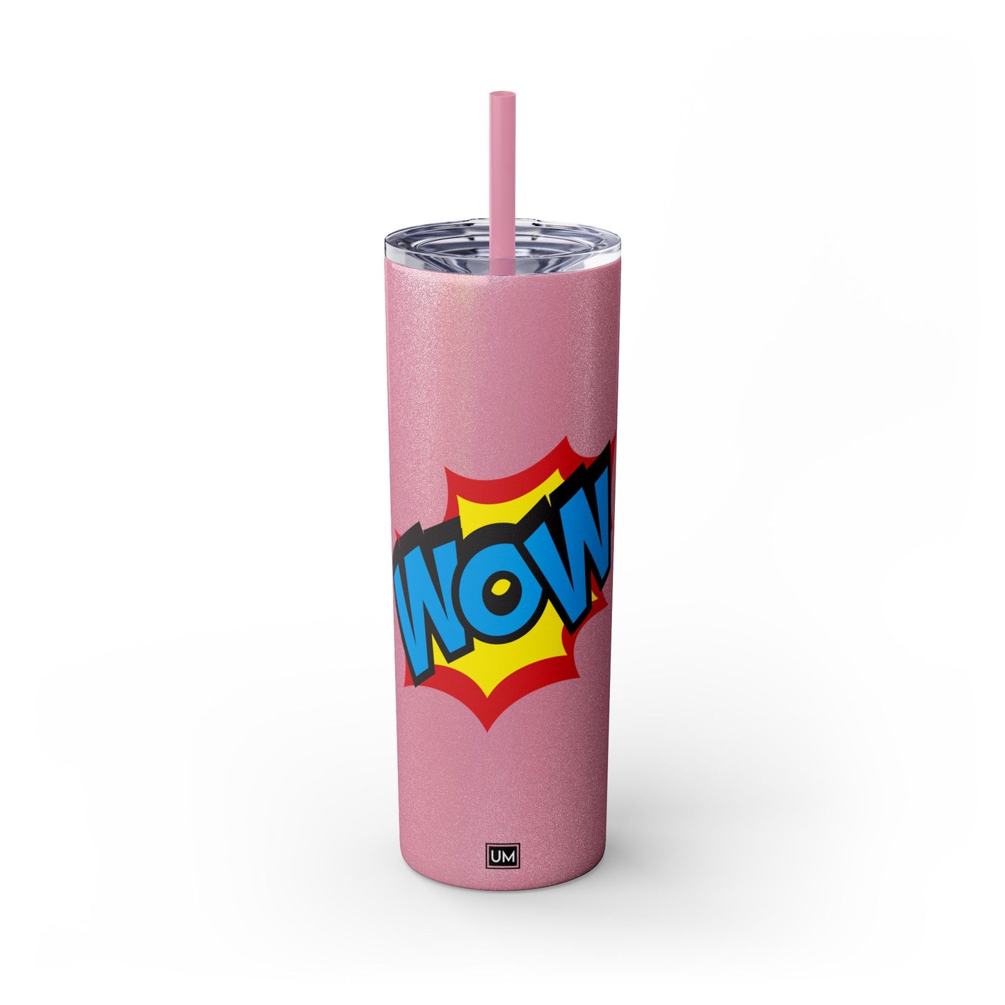 Vaso WoW con pajita, 20 oz