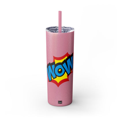 Vaso WoW con pajita, 20 oz