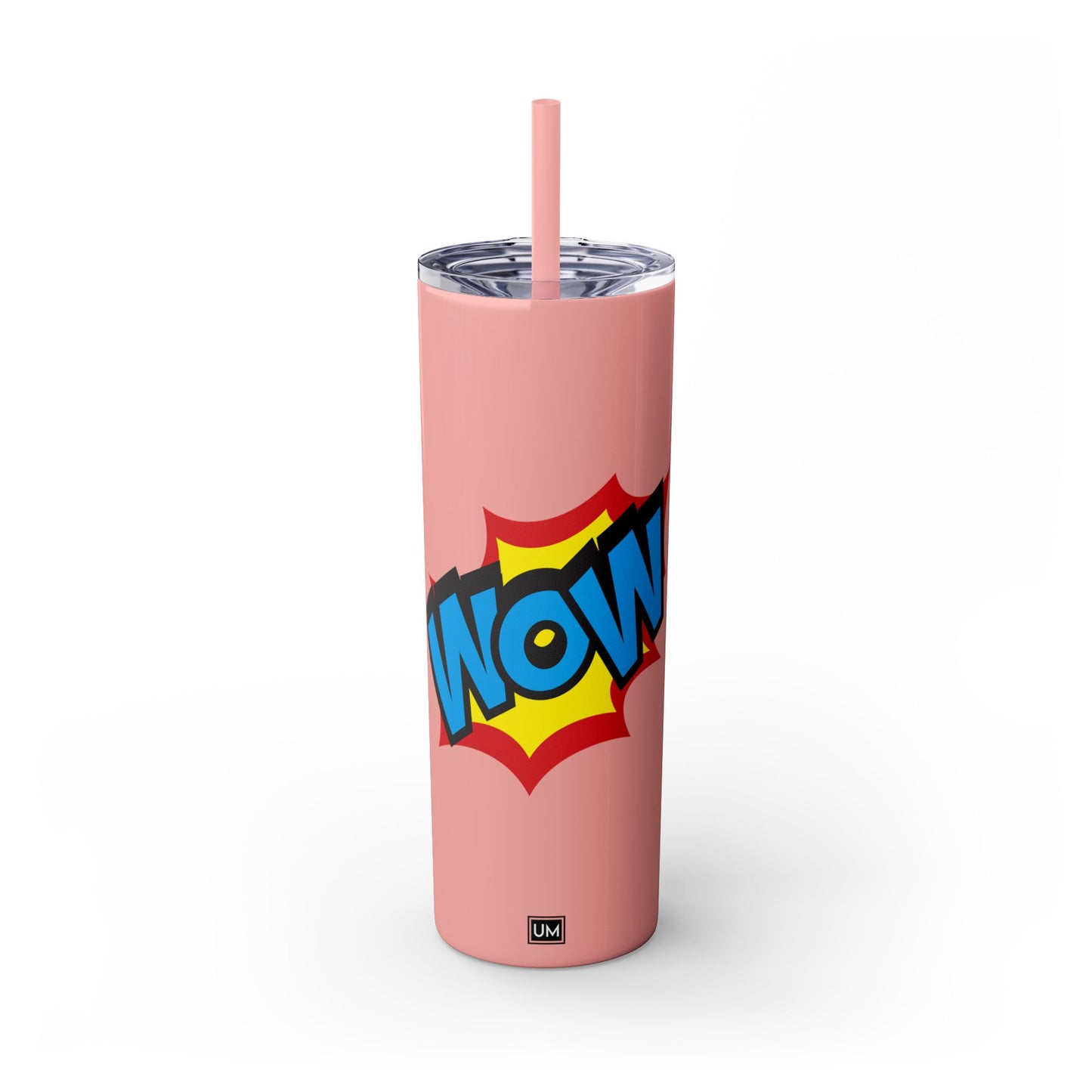 Vaso WoW con pajita, 20 oz