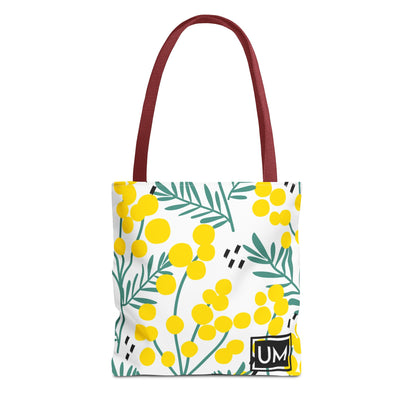 Bolso de mano con estampados florales llamativos (AOP)