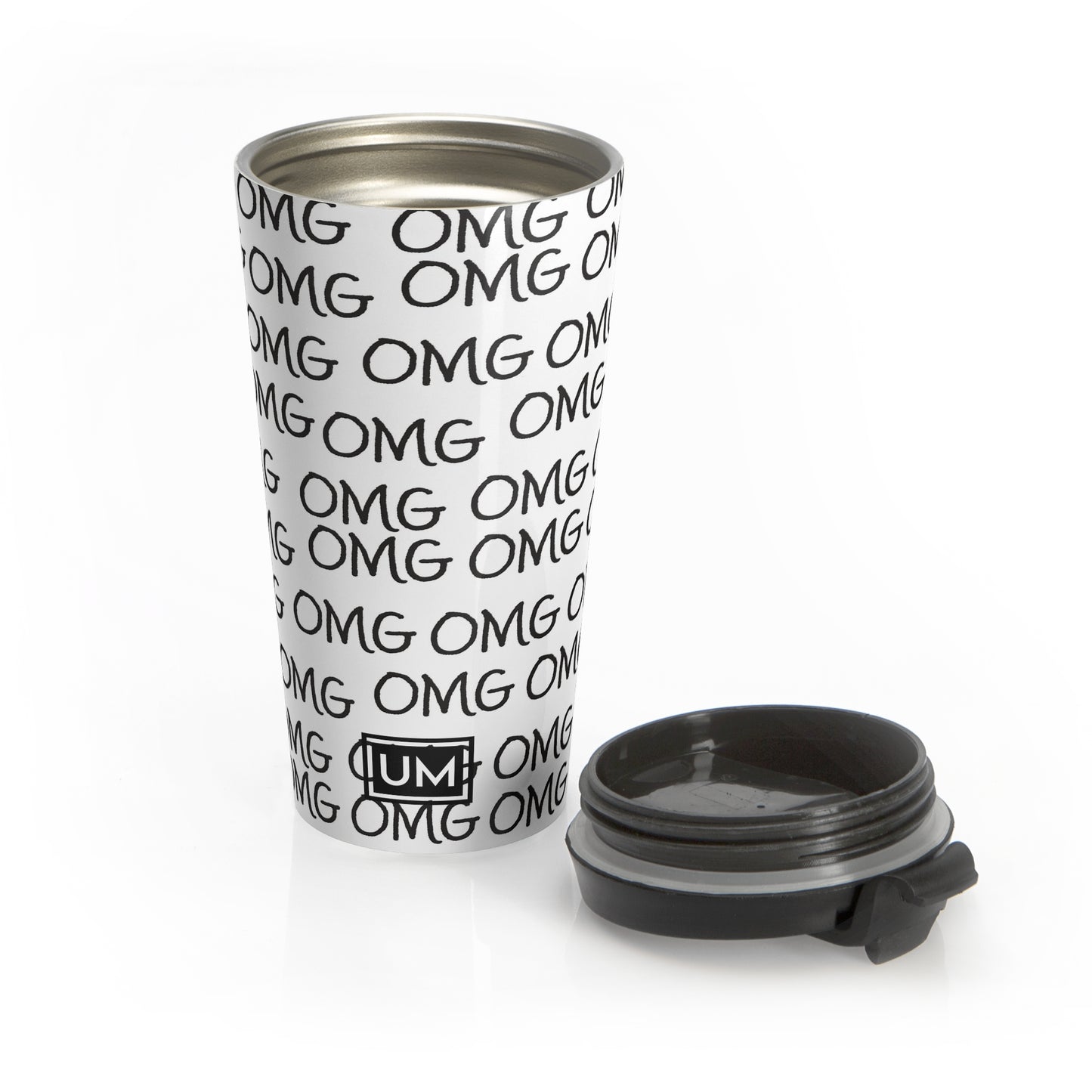 Taza de viaje de acero inoxidable OMG