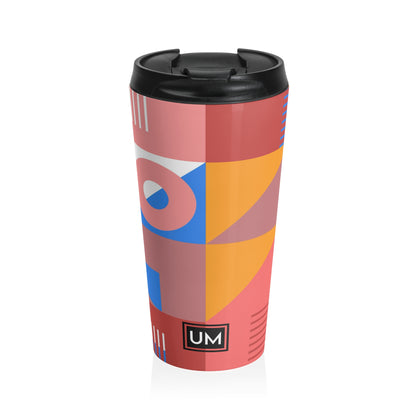 Color Block Stainless Steel Travel Mug