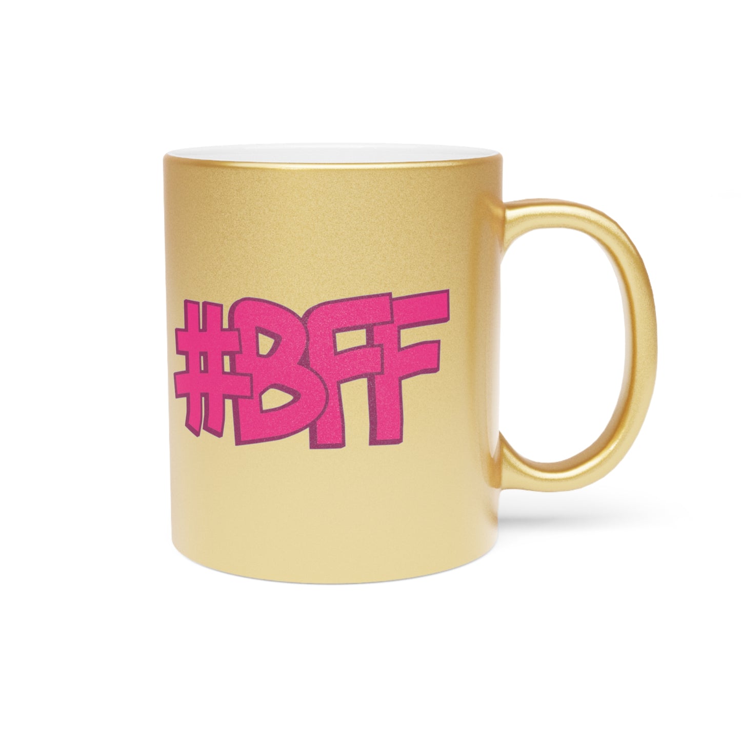 Taza BFF (plata y dorada)