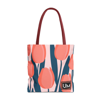 Bolso de mano con estampados florales llamativos (AOP)