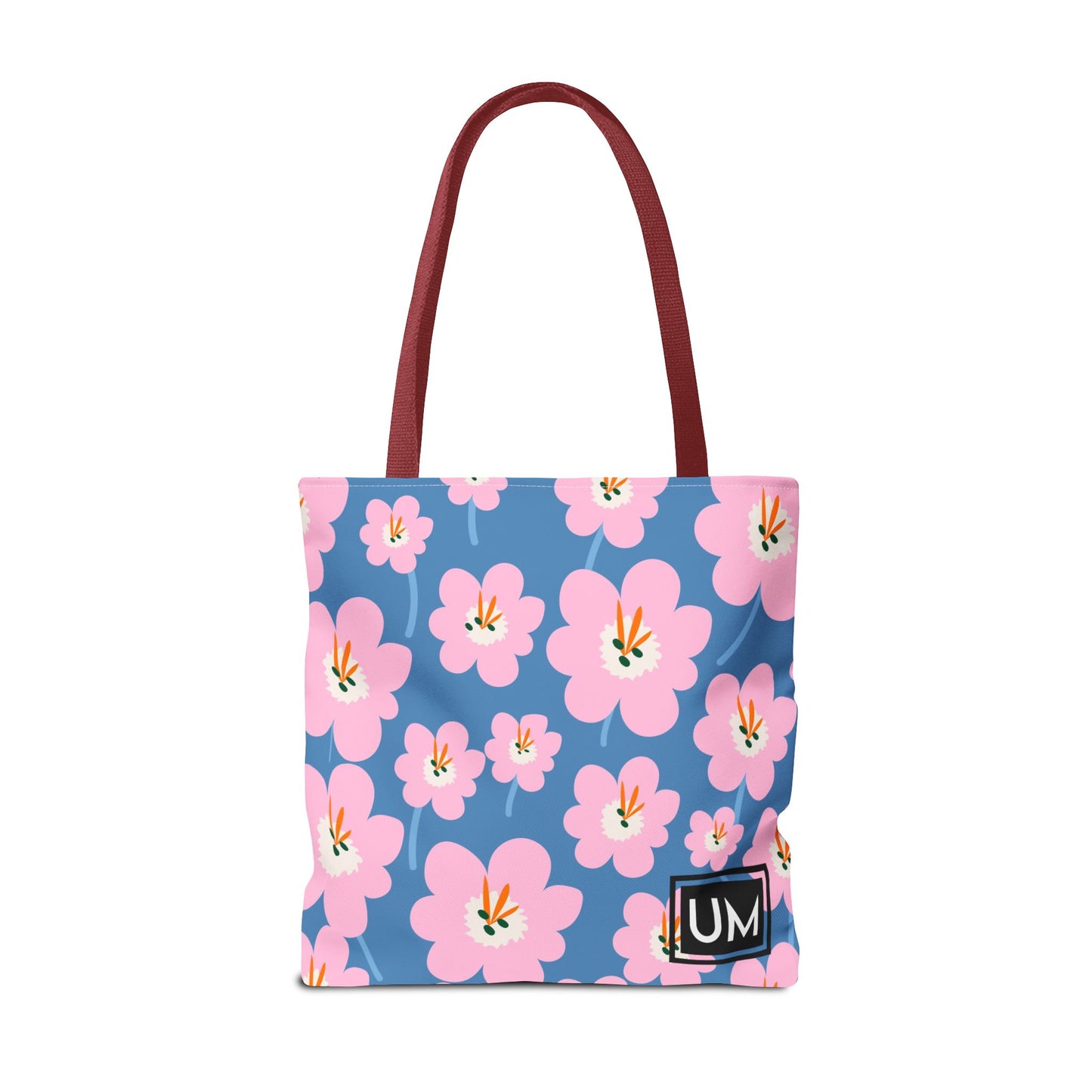 Bolso de mano con estampados florales llamativos (AOP)