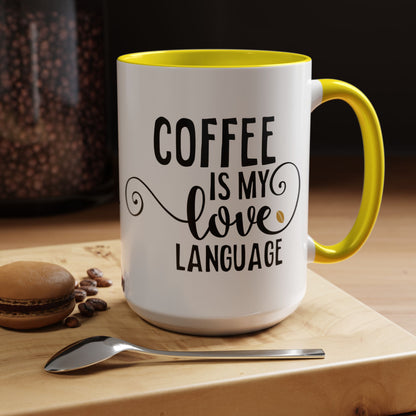 Taza Mi amor por el café (11, 15 oz)