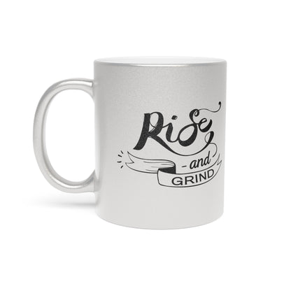 Taza Rise and Grind (plata y dorada)