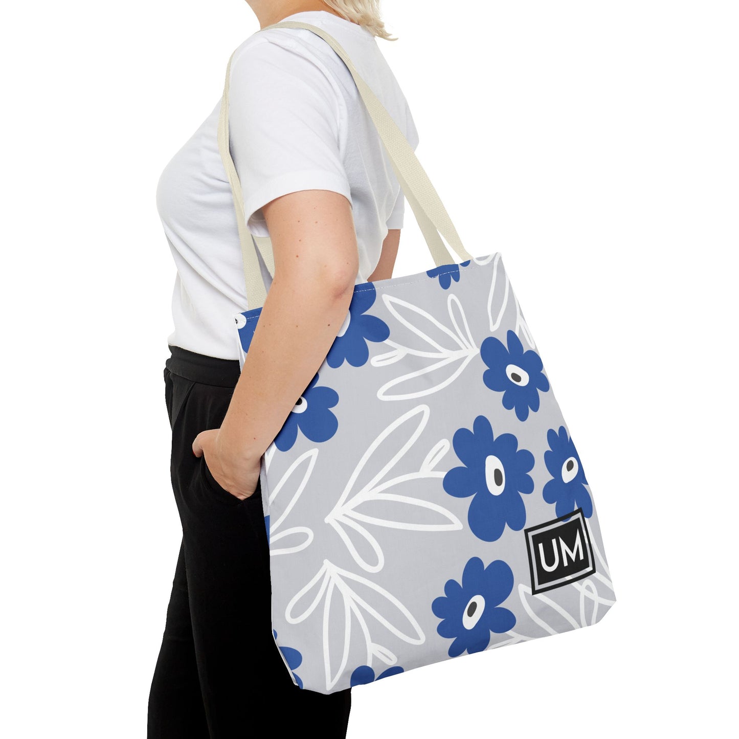 Bolso de mano con estampados florales llamativos (AOP)