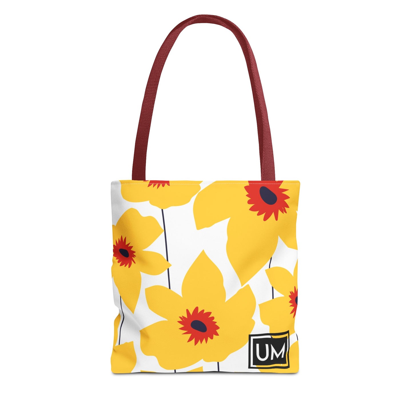 Bolso de mano con estampados florales llamativos (AOP)