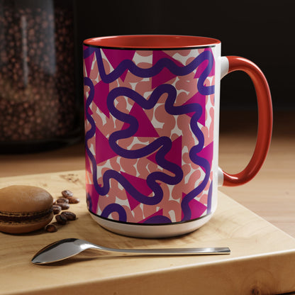 Taza de café abstracta (11, 15 oz)