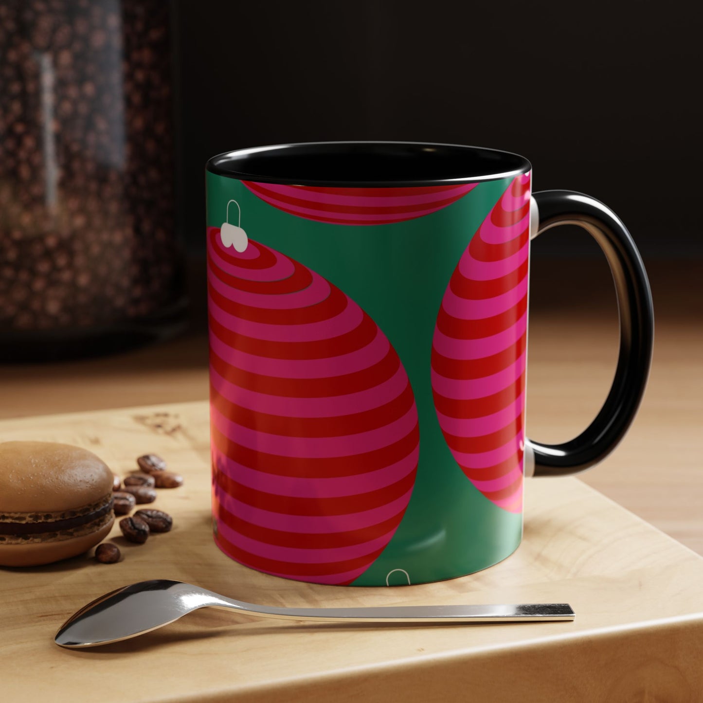 Taza de café navideña moderna (11, 15 oz)