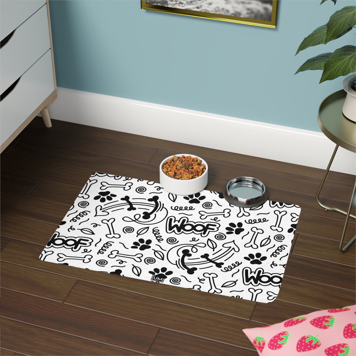 Alfombrilla para comida para mascotas UM (12 x 18)