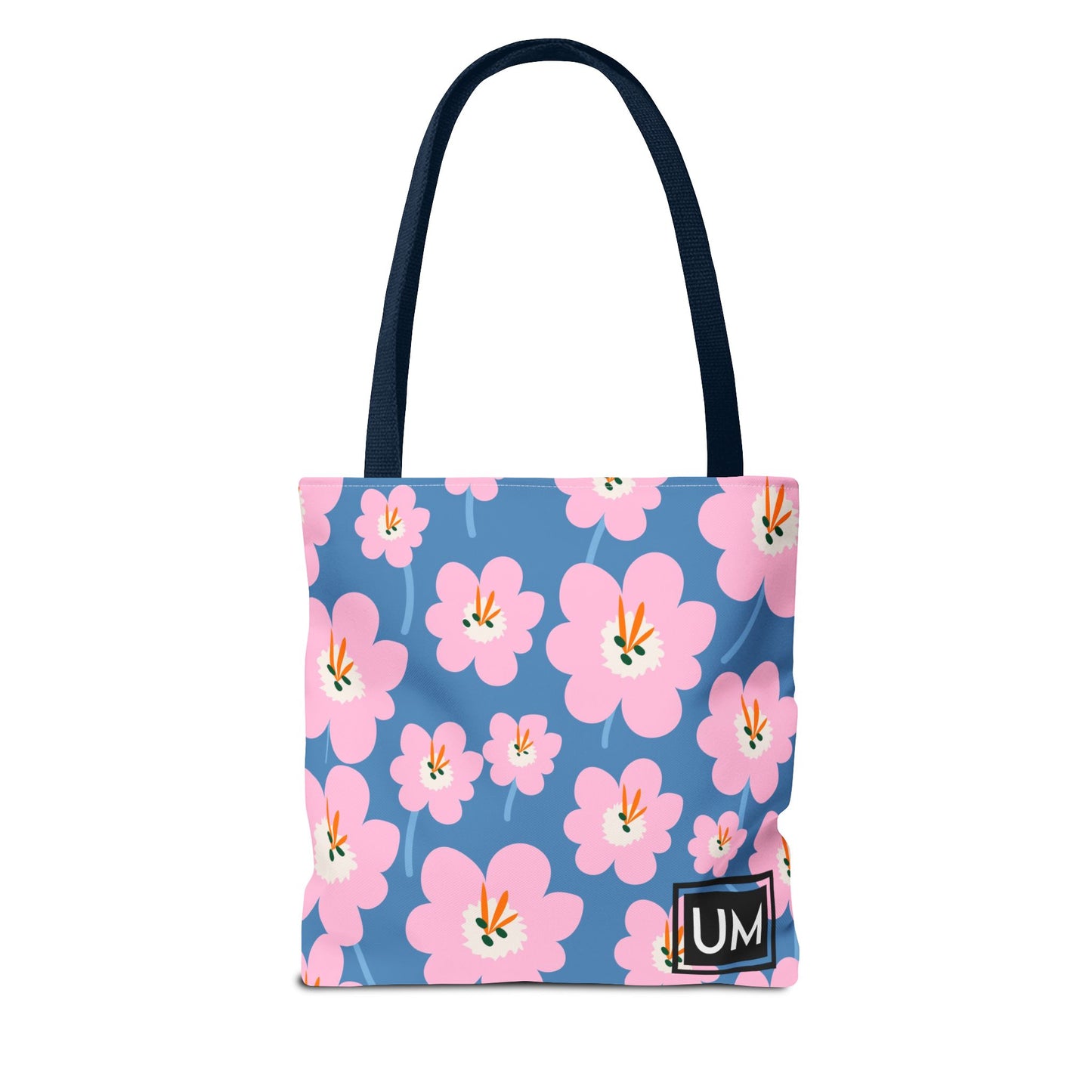 Bolso de mano con estampados florales llamativos (AOP)