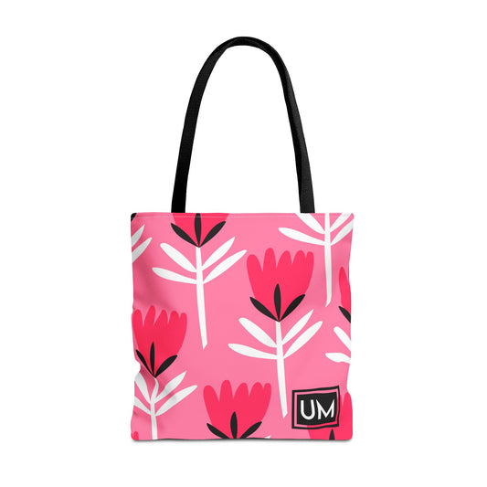 Bolso de mano con estampados florales llamativos (AOP)