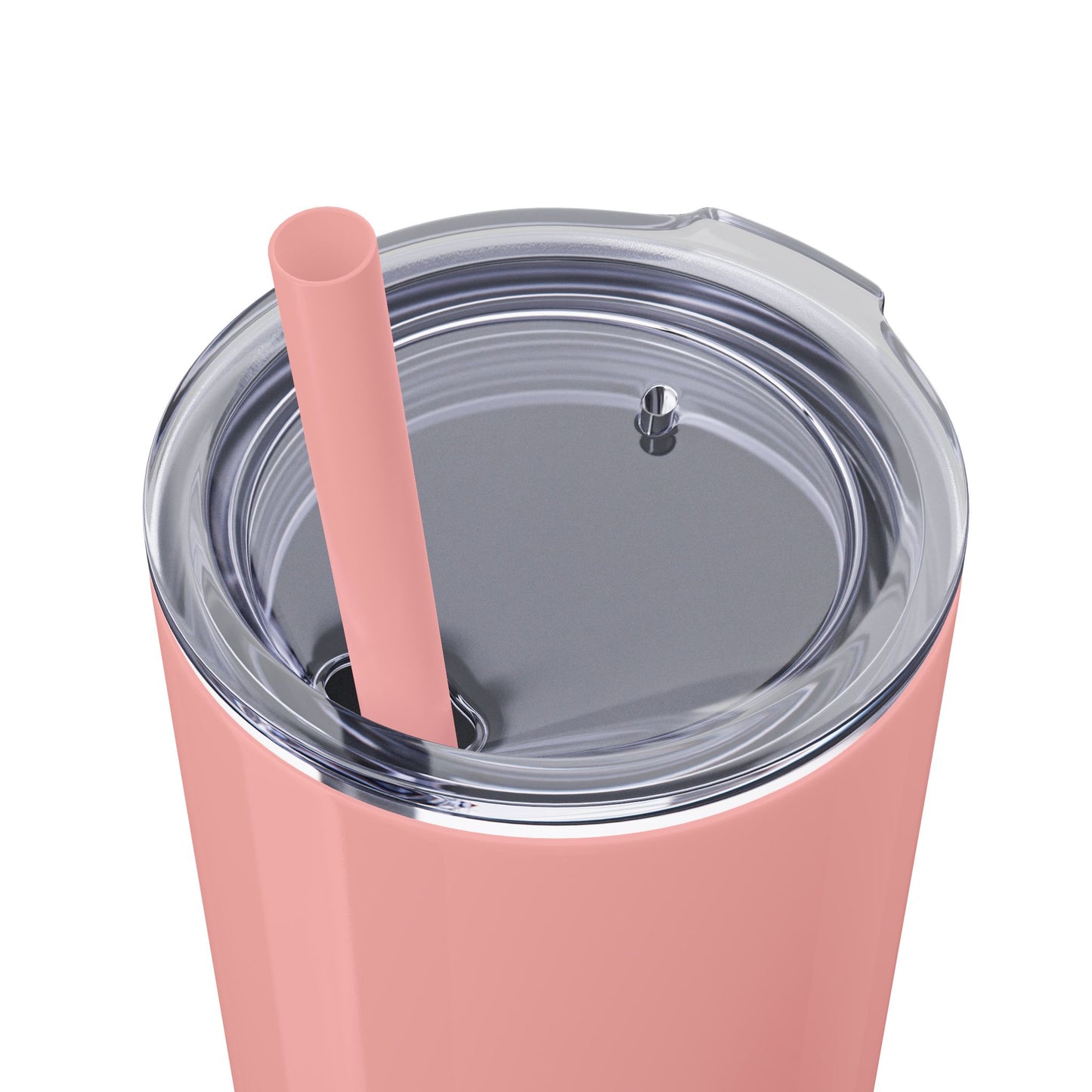 Plain Tumbler with Straw, 20oz