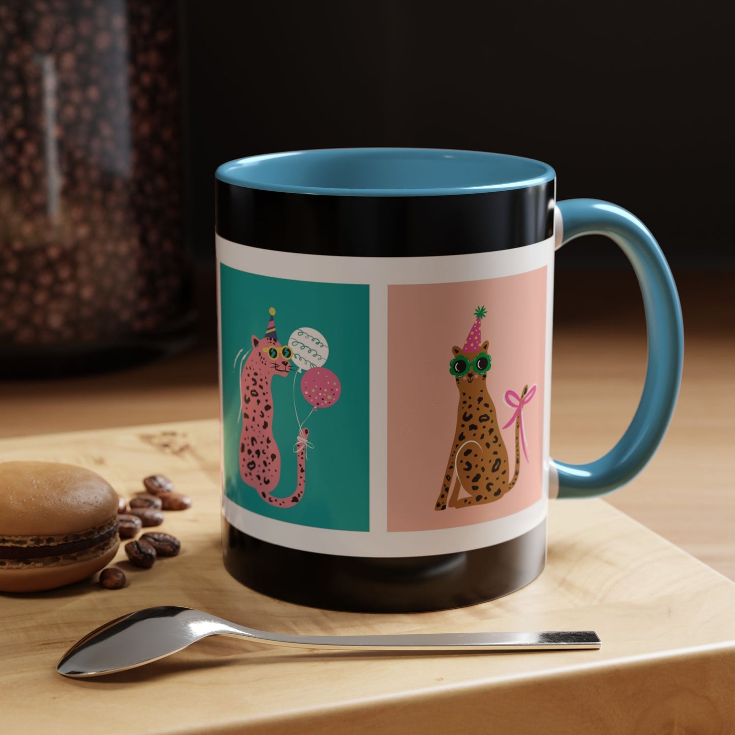 Taza de café con estampado animal (11, 15 oz)