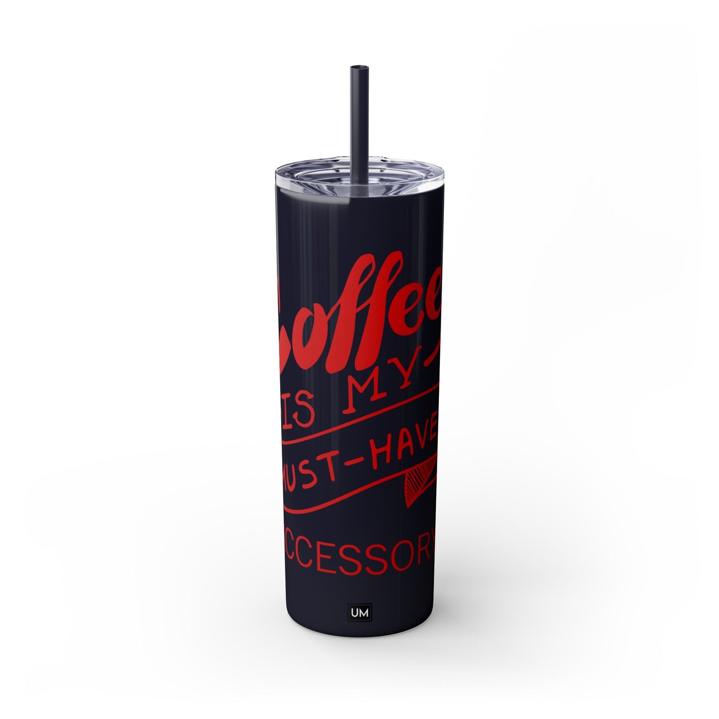 Vaso de café con pajita, 20 oz