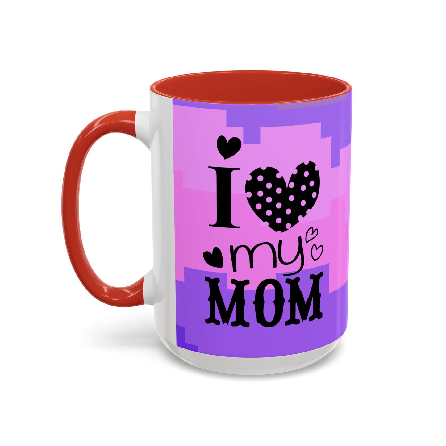 Taza de café con la frase "Te amo mamá" (11, 15 oz)