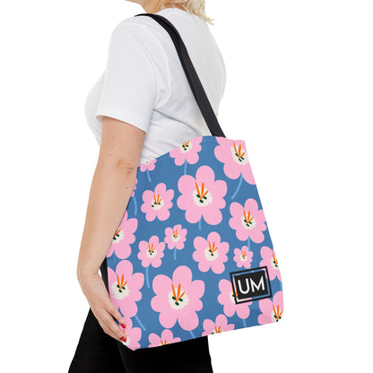 Bolso de mano con estampados florales llamativos (AOP)