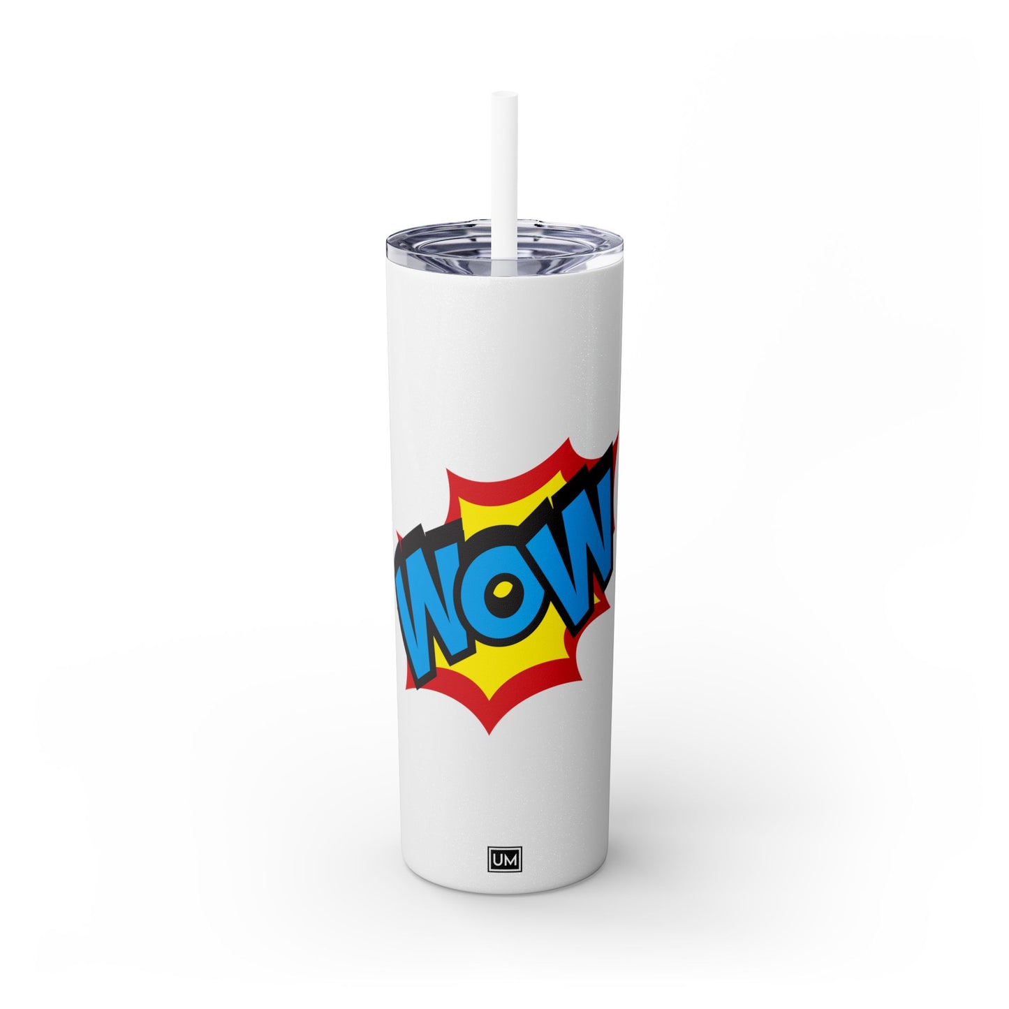 Vaso WoW con pajita, 20 oz