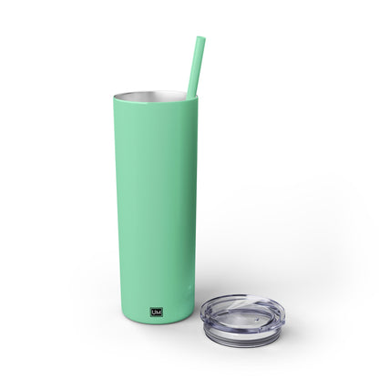 Plain Tumbler with Straw, 20oz