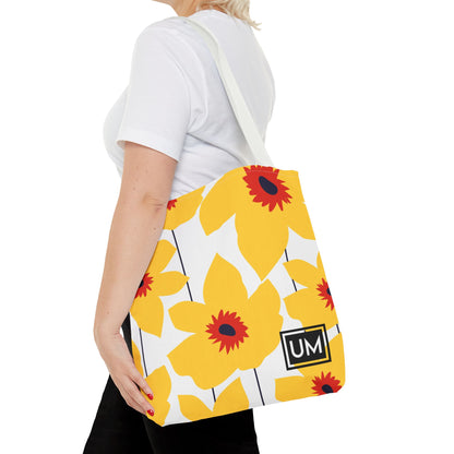 Bolso de mano con estampados florales llamativos (AOP)