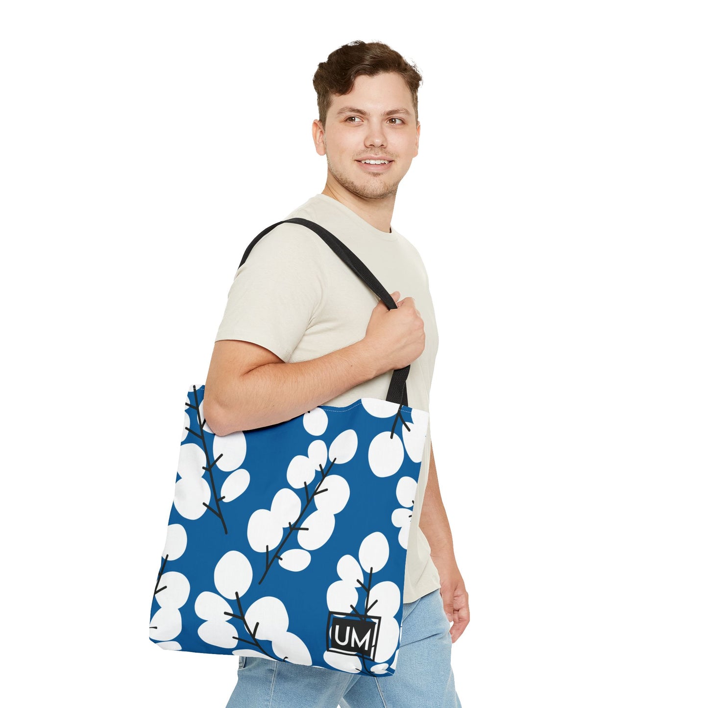 Bolso de mano con estampados florales llamativos (AOP)