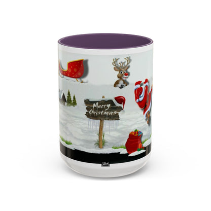 Taza de café navideña de Papá Noel (11, 15 oz)