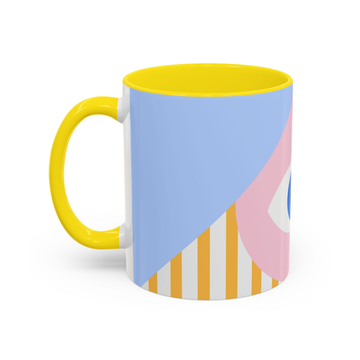 Taza de café con diseño de mal de ojo (11 oz y 15 oz)