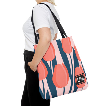 Bolso de mano con estampados florales llamativos (AOP)