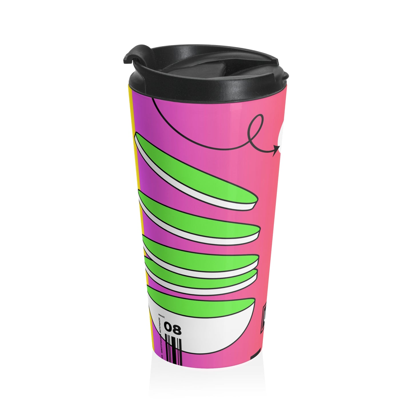 Vibrant Stainless Steel Travel Mug