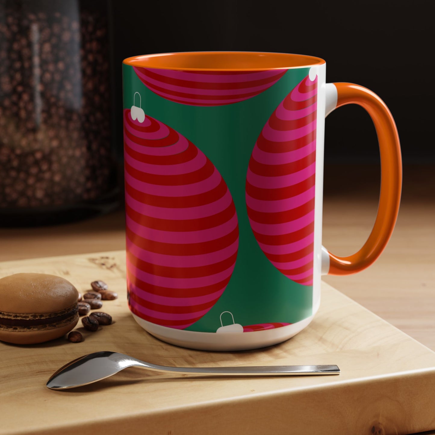 Taza de café navideña moderna (11, 15 oz)