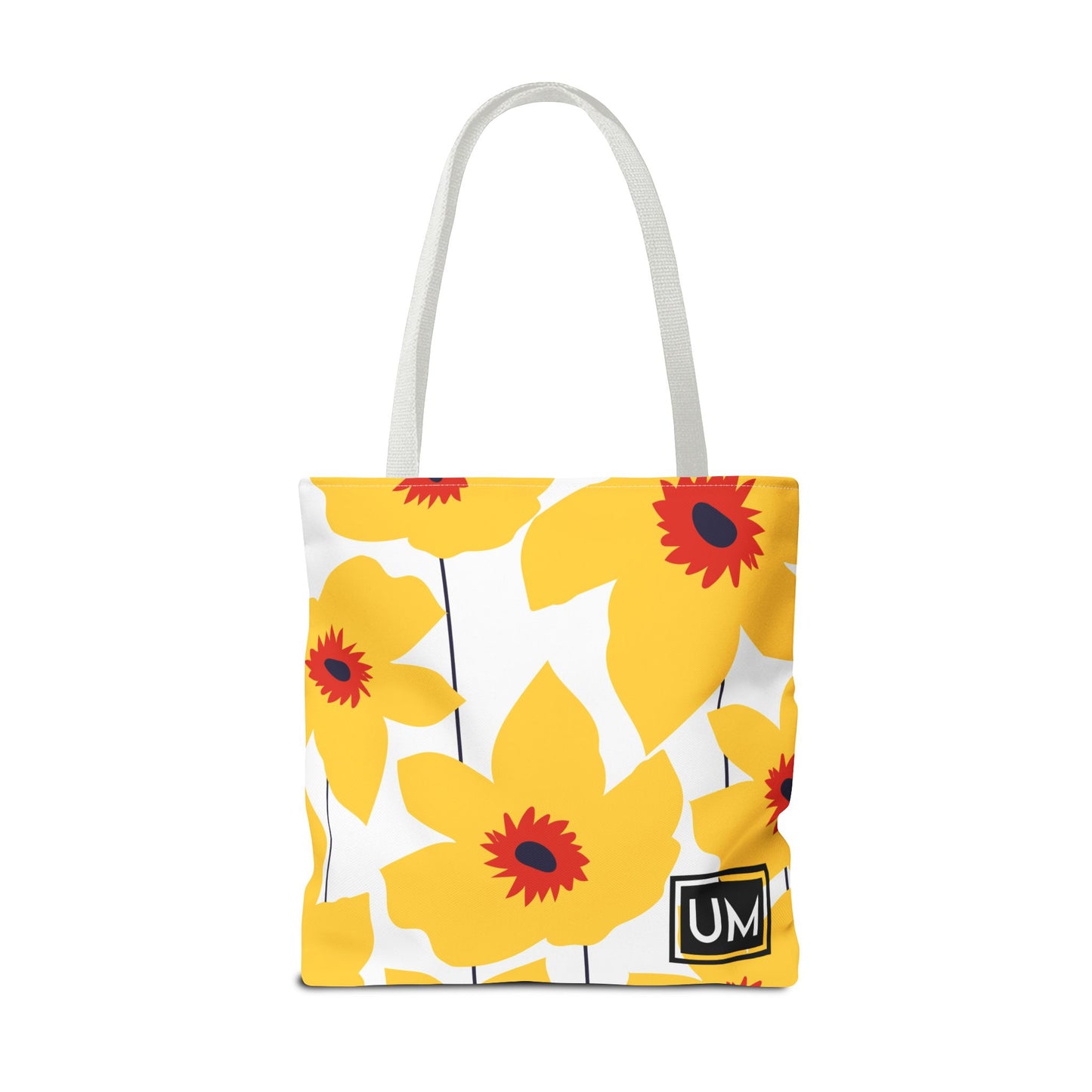 Bolso de mano con estampados florales llamativos (AOP)