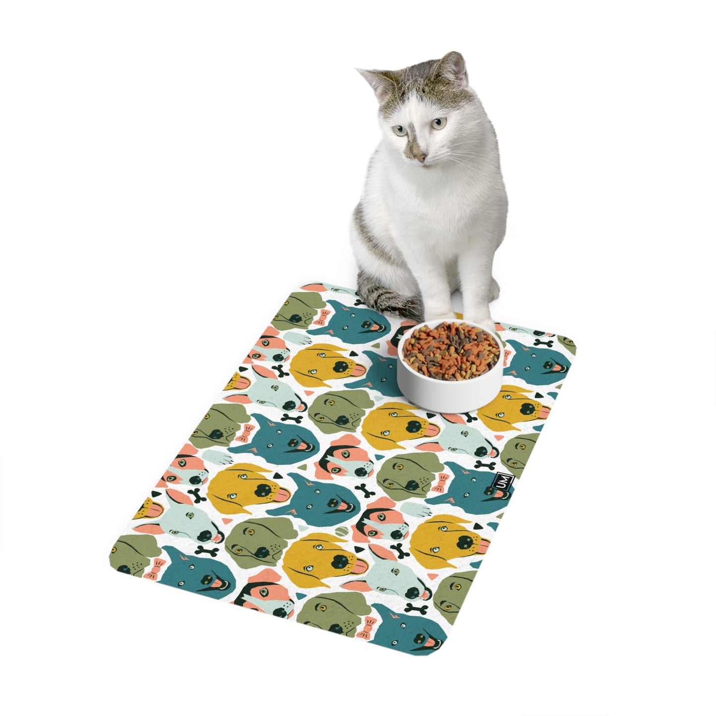 Alfombrilla para comida para mascotas UM (12 x 18)